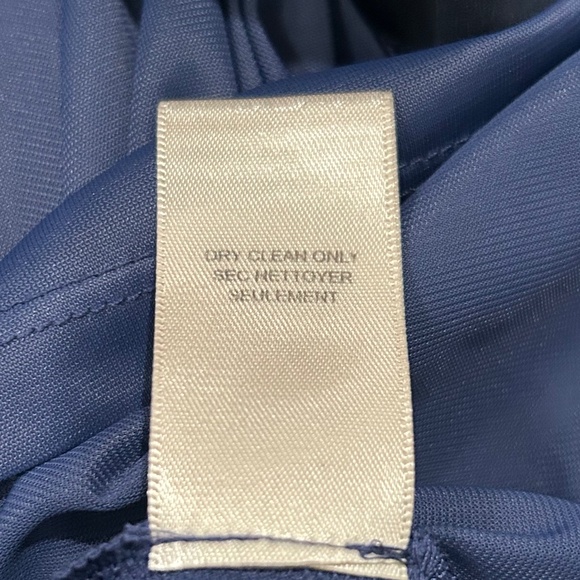 Rebecca Taylor Laser Cut Fit & Flare Navy Blue Dress - Picture 5 of 7